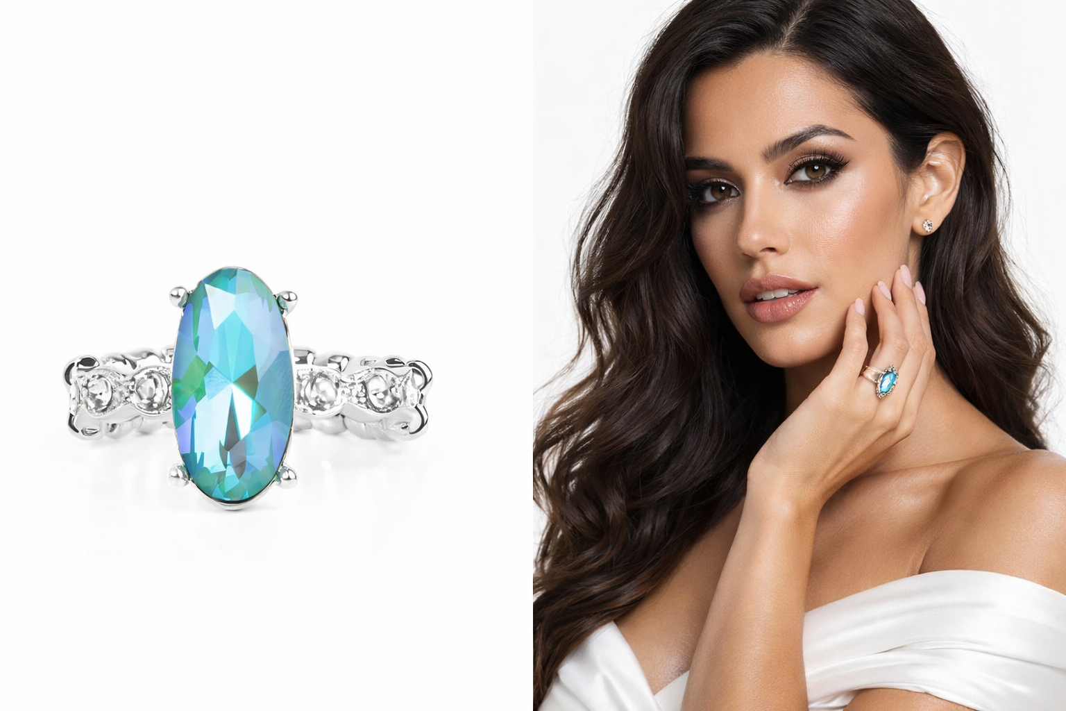 Stellar Sensation - Iridescent... Green ♥ Ring