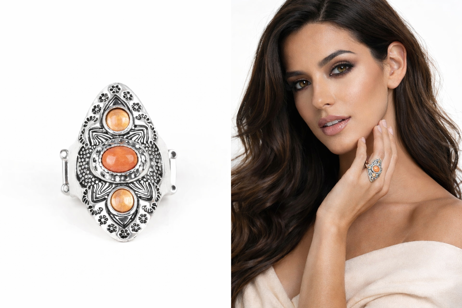 Malibu Mystic - Orange ♥ Ring